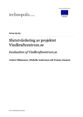 Final Evaluation of Wind Power Center