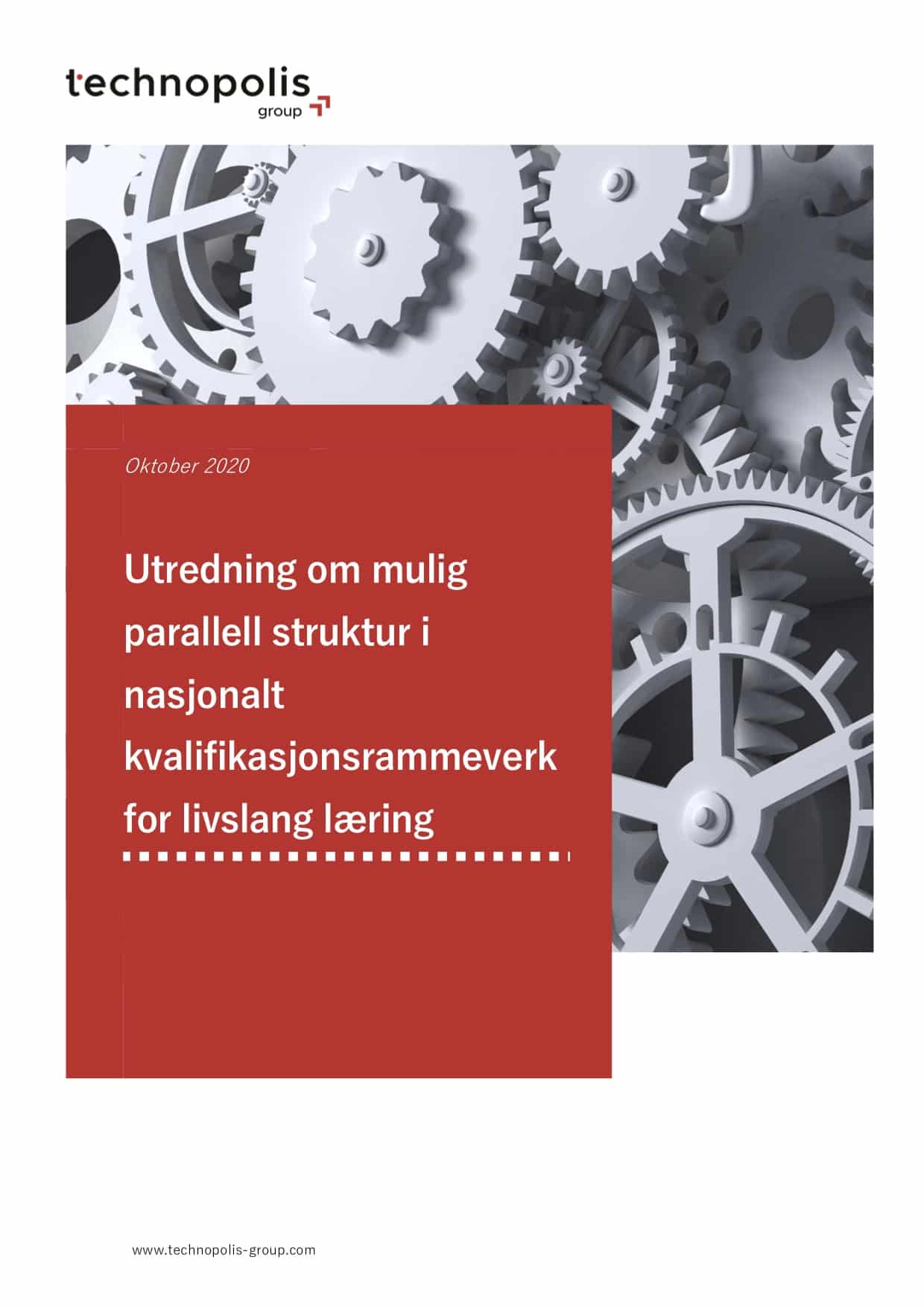 Utredning om mulig parallell struktur i nasjonalt kvalifikasjonsrammeverk for livslang læring