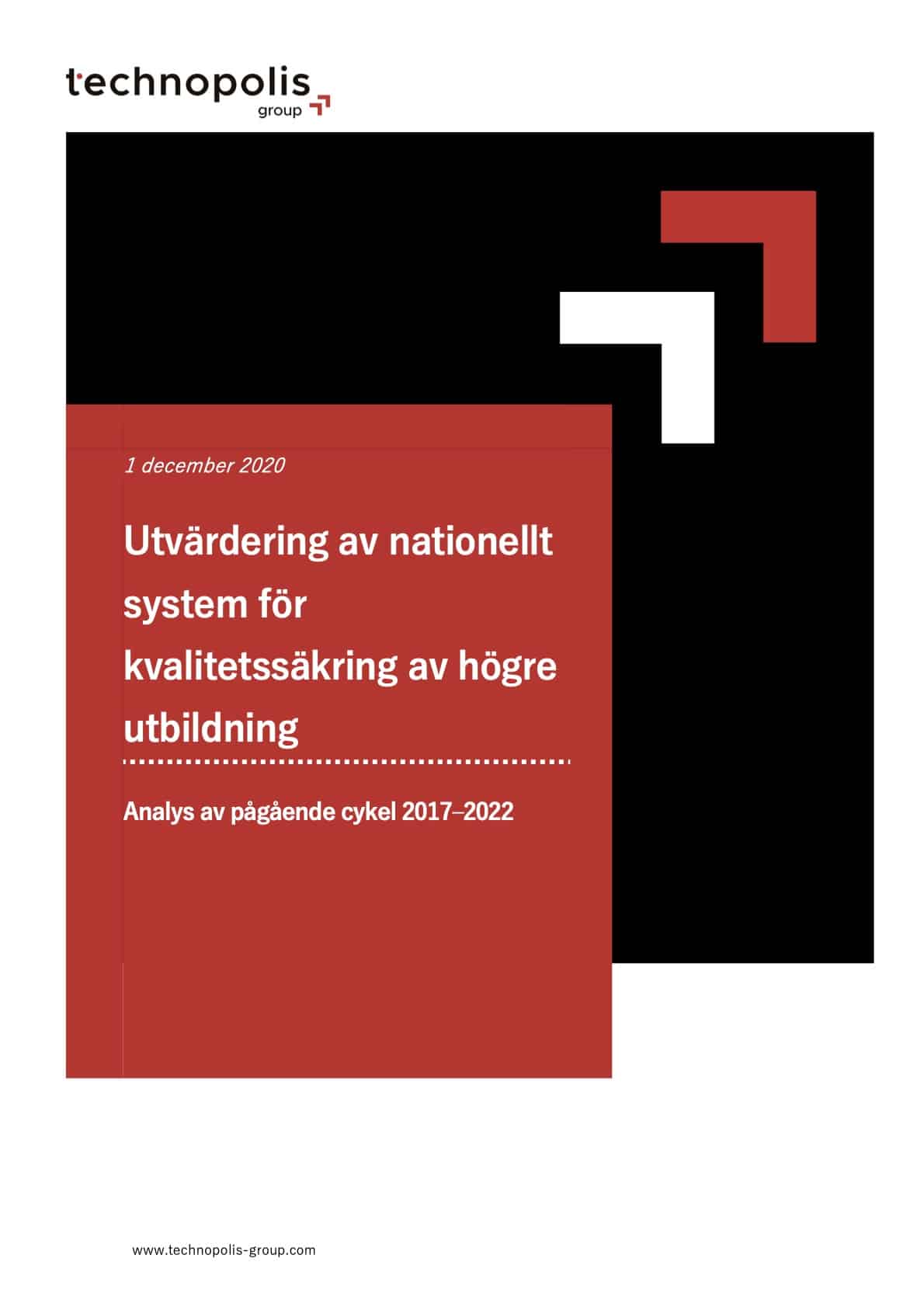 Evaluation of national system for quality assurance of higher training