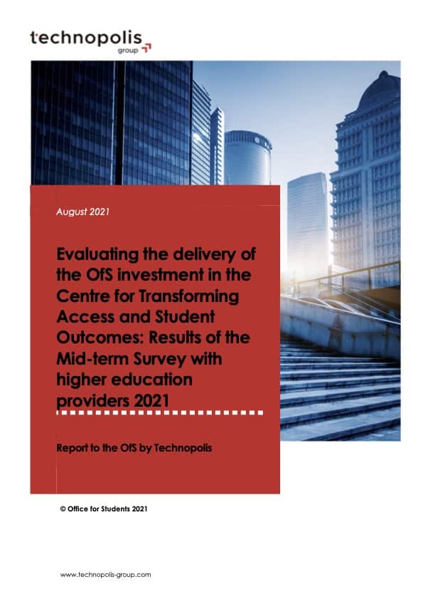 Mid-term report on the evaluation of the Centre for Transforming Access and Student Outcomes (TASO)