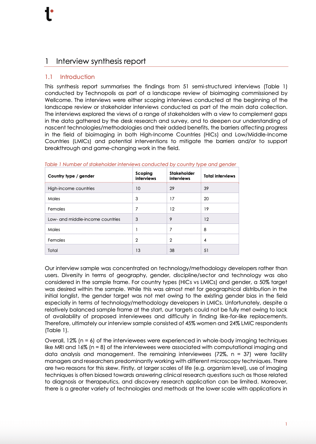 Wellcome bioimaging interview analysis annex