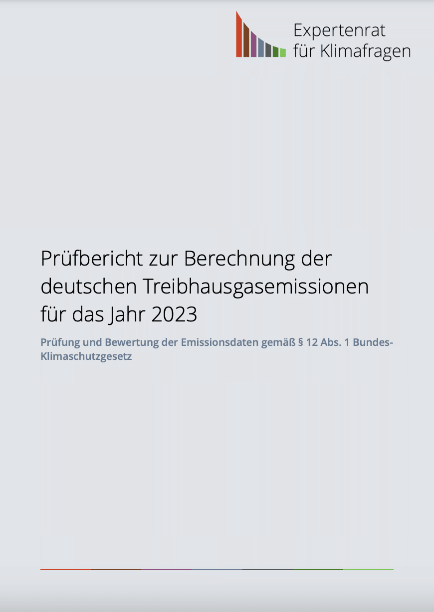 Prüfbericht zur Berechnung der deutschen Treibhausgasemissionen für das Jahr 2023